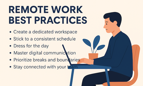 Remote Work Best Practices: How to Stay Productive, Professional, and Balanced at Home